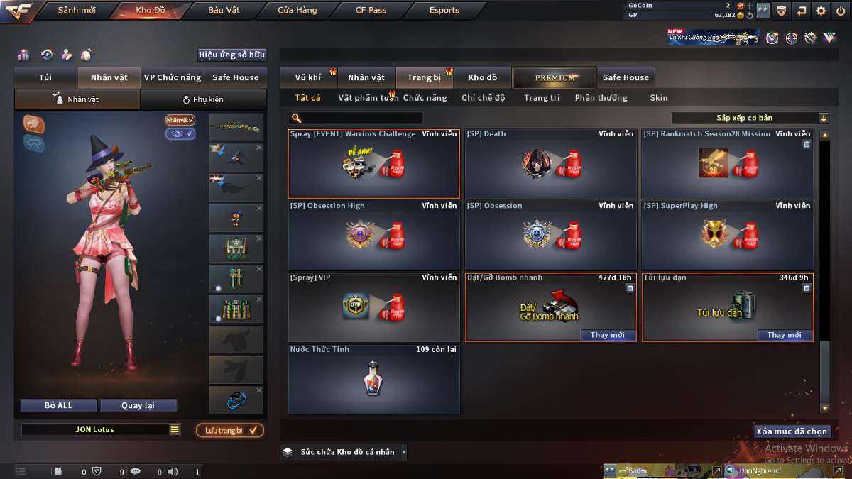 shop acc cf uy tin gia re